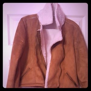 EUC Lucky Brand suede short jacket